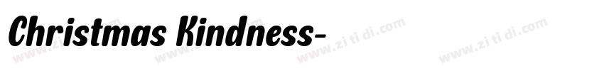Christmas Kindness字体转换